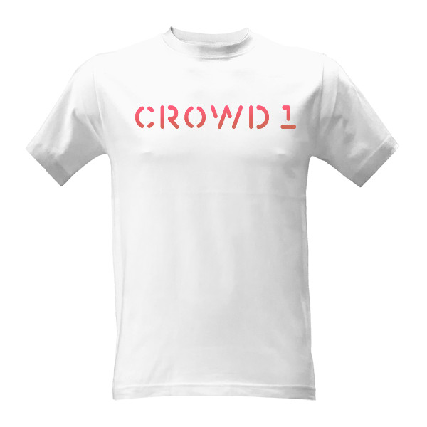 Tričko s potlačou Crowd1 červená