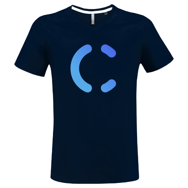 Tričko s potlačou Crowd1 logo modré 2