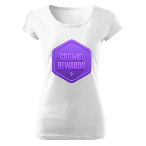 Tričko s potiskem Crowd1 Reward fialová