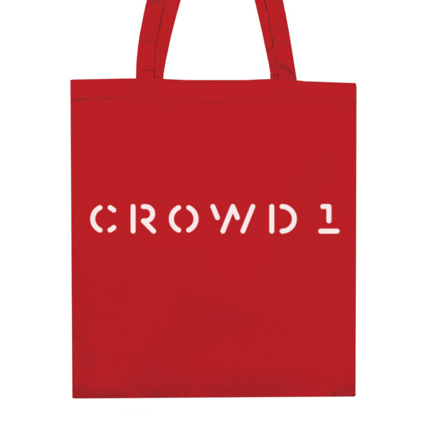 Nákupní taška unisex s potlačou Crowd1 Taška červená