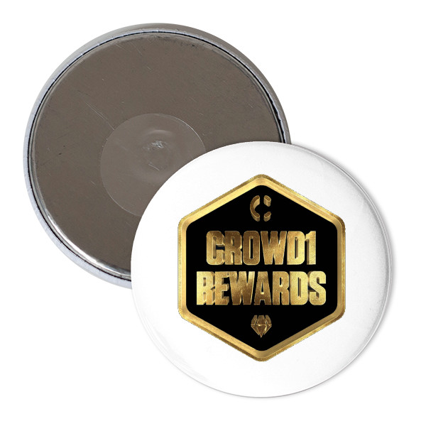 Magnet  s potiskem Magnet Crowd1 Rewards