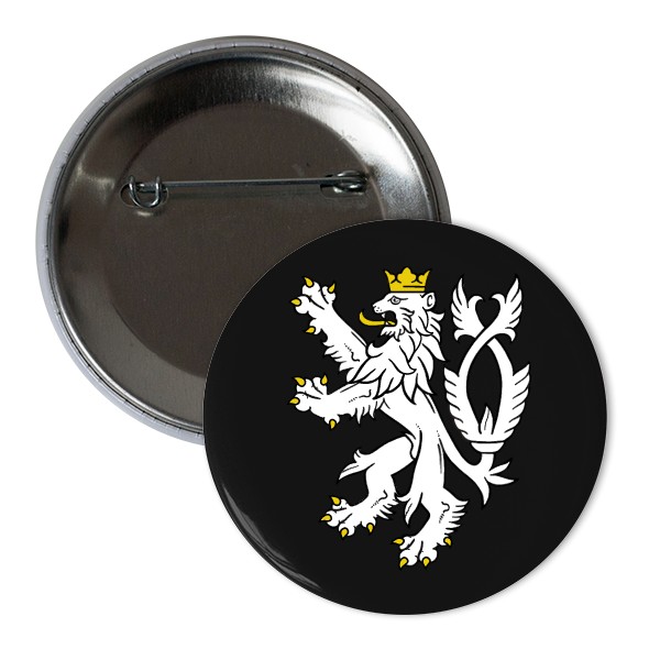 Odznak  s potlačou Placka Český lev 