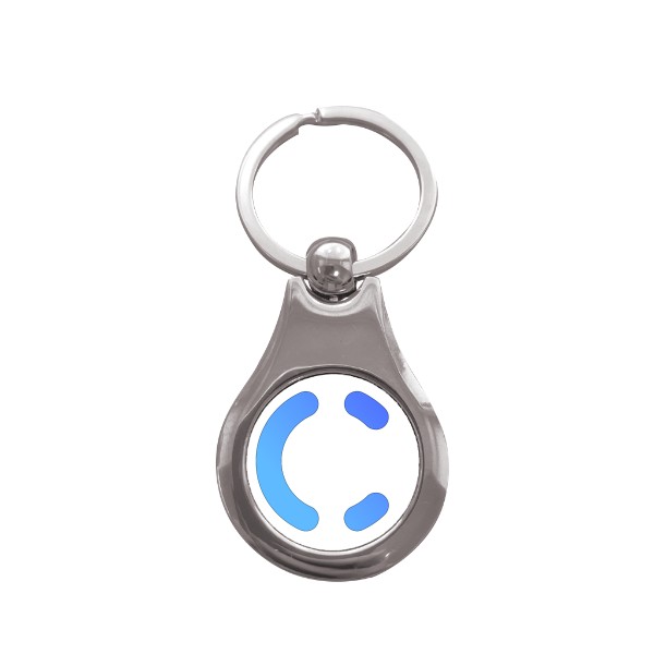 Přívěsek na klíče kolečko s potiskem Přívěsek na klíče Crowd1 Logo