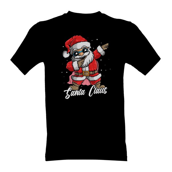 Tričko s potiskem Rockový Santa Claus