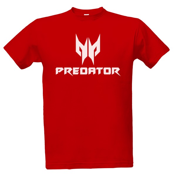 Tričko bílé logo Predátor