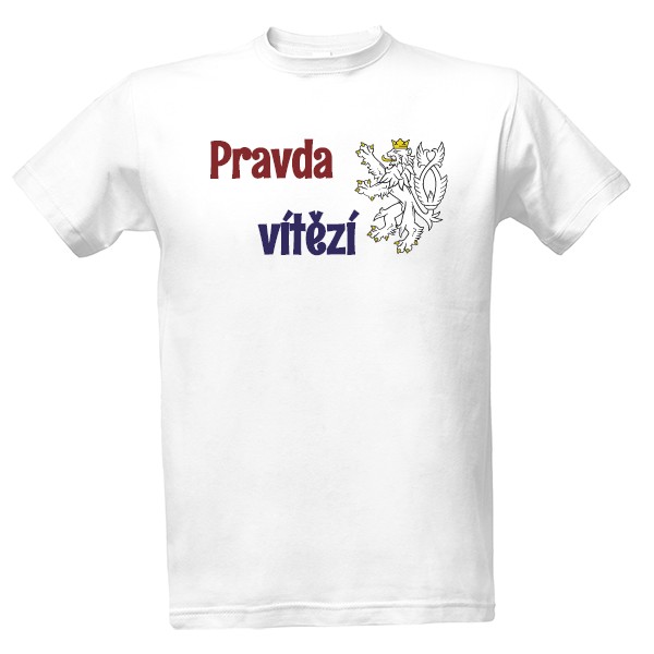 Tričko s potiskem Tričko Pravda vítězí 