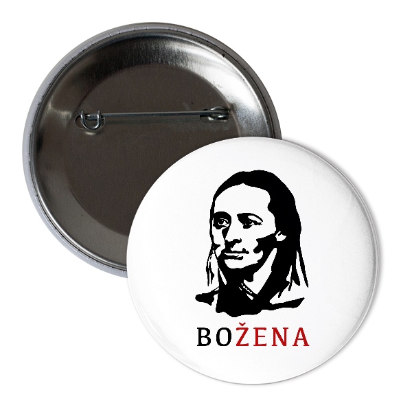 Odznáček  s potiskem Žena Božena Němcová