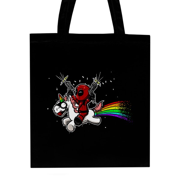 Nákupní taška unisex s potiskem Deadpool Unicorn