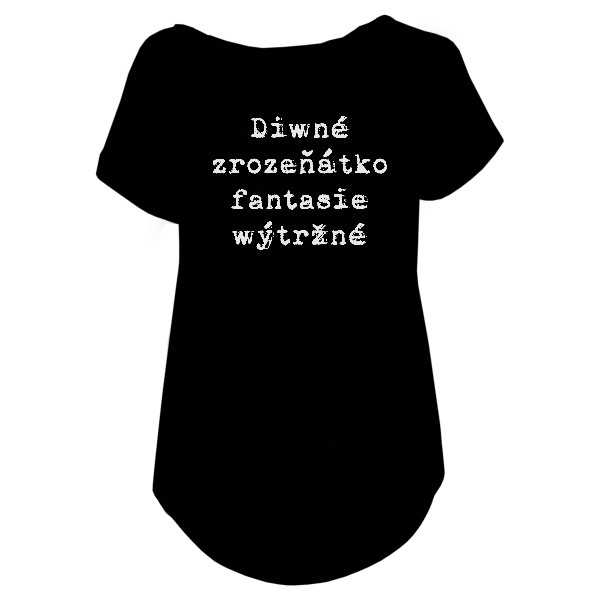 Tričko s potiskem Diwné zrozeňátko fantasie wýtržné - dámské