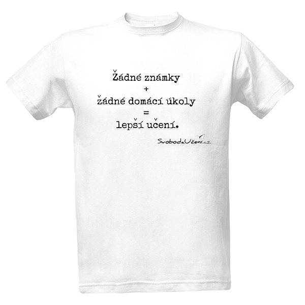 Tričko s potiskem Lepší učení (M)