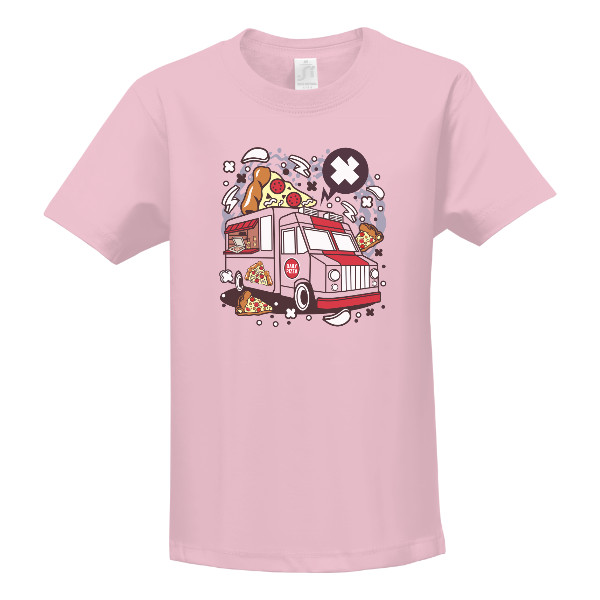 Tričko s potiskem Pizza auto-dětské tričko 