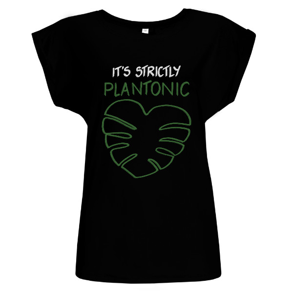 Tričko s potiskem It’s strictly plantonic / Kytkofil