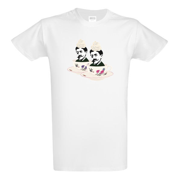 Tričko s potiskem Dvakrát Proust se šlehačkou - pánské